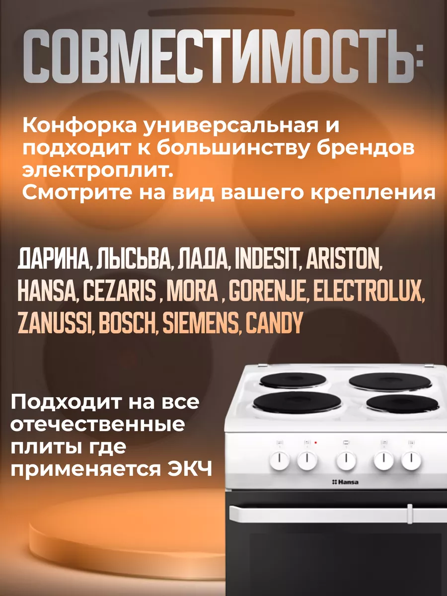 Конфорка для электроплиты ЭКЧ 220 2000 Вт